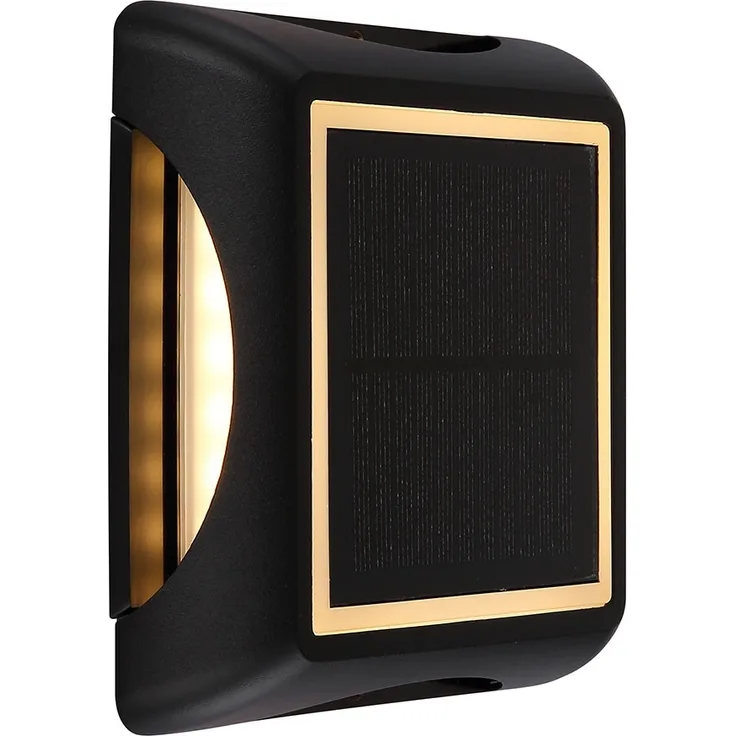 LED Solar-Wandleuchte, Bodenstrahler, IP65, Stufenschalter, L 14 cm