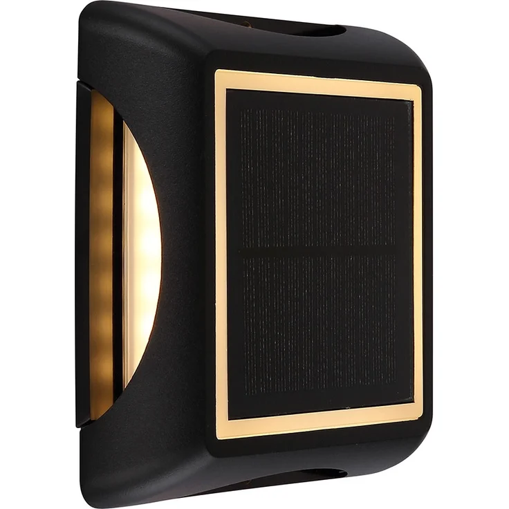 LED Solar-Wandleuchte, Bodenstrahler, IP65, Stufenschalter, L 14 cm – Bild 1