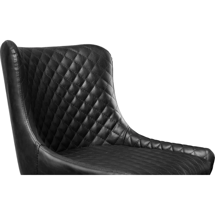 Julian Bowen Luxuriöser Barhocker aus Kunstleder - Schwarz – Bild 8