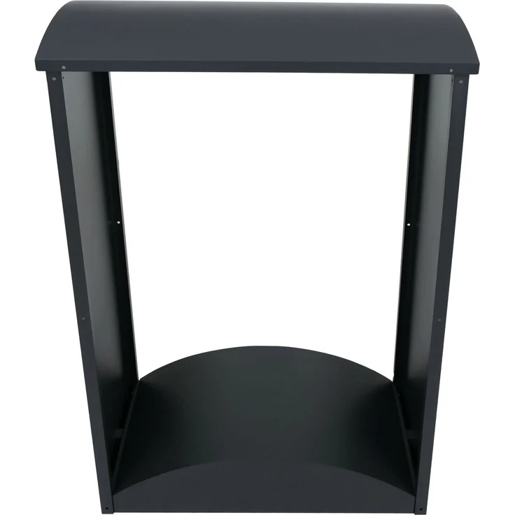 Brennholzlager HWC-P77, Kamin-/Feuerholzregal Holzlager Holzunterstand Outdoor Metall 160x98x50cm ~ anthrazit – Bild 6