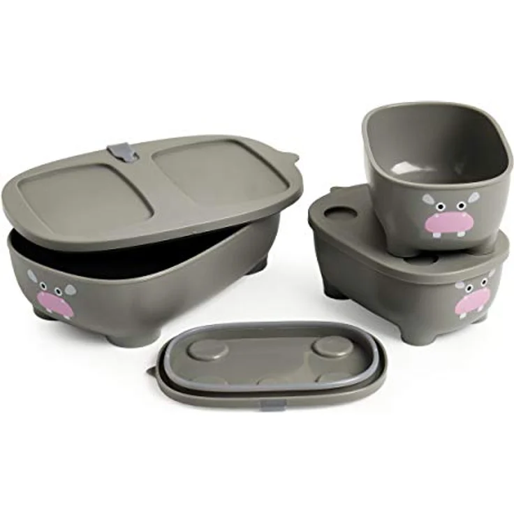 Prince Lionheart 9899 Bentomal Boxes Hippo - Set of 3 Microwave Boxes, grau, 280 g – Bild 5