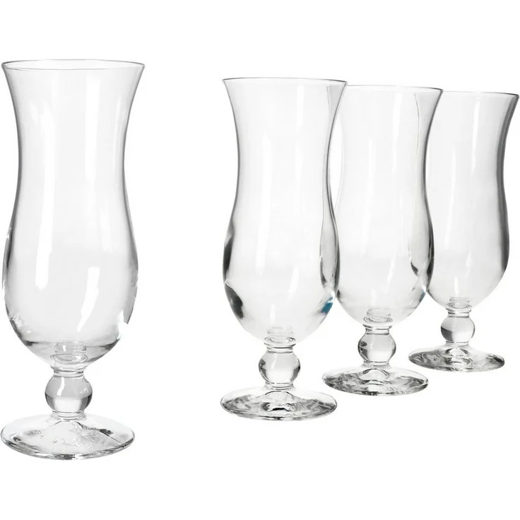 MamboCat Cocktailglas 4x Blue Hawaii Cocktail-Gläser 350ml Longdrink-Glas Hurricane-Kelch, Glas – Bild 2