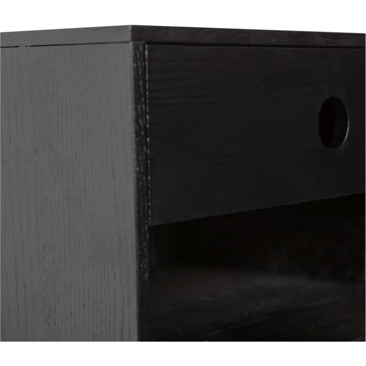 Nachttisch Nancy Hängend, Schwarz, 34 x 30 x 20 cm – Bild 5