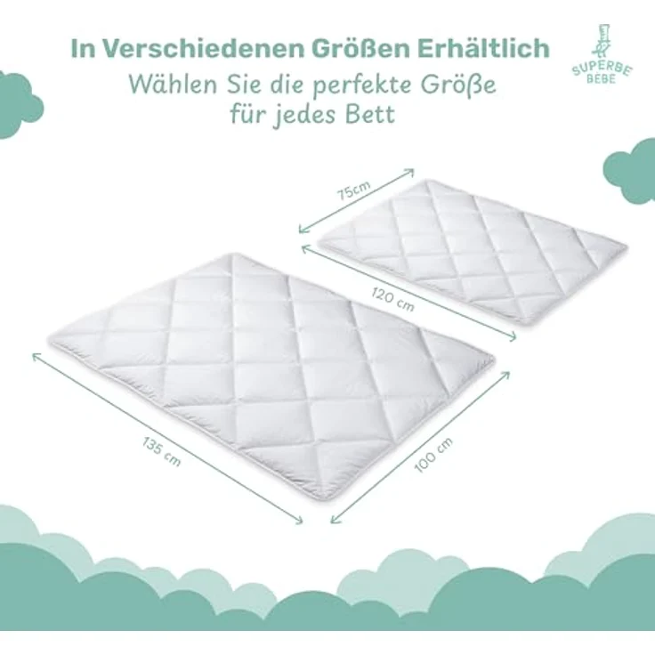 Babydecke 100x135 - Kinderbettdecke - Baby Bettdecke Aus Weicher Oeko-tex Für Baby & Kinderbett - Warme Dicke Decke 300gsm - Kuscheldecke Kinder - Geburtsgeschenk Junge Mädchen Kleinkind Bettwäsche – Bild 8