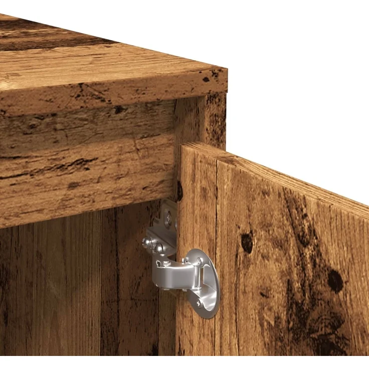 vidaXL Sideboard Altholz-Optik 102x33x75 cm Holzwerkstoff 856780 – Bild 7