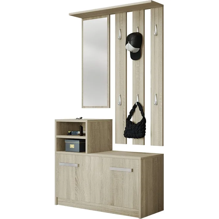 Mirjan24 Garderobe-Set Biel, sonoma eiche