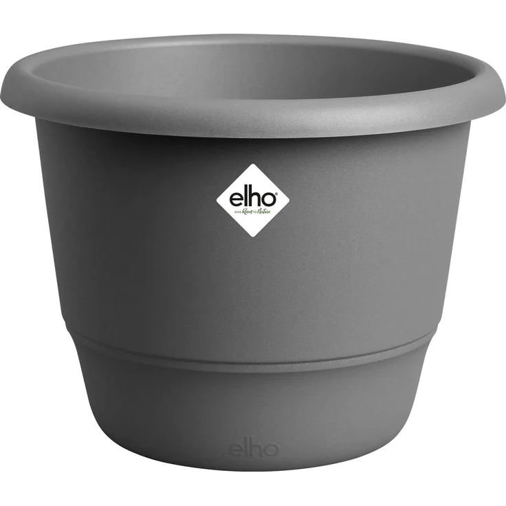 Elho Übertopf Amiga Kunststoff schwarz Ø 47 x 35 cm