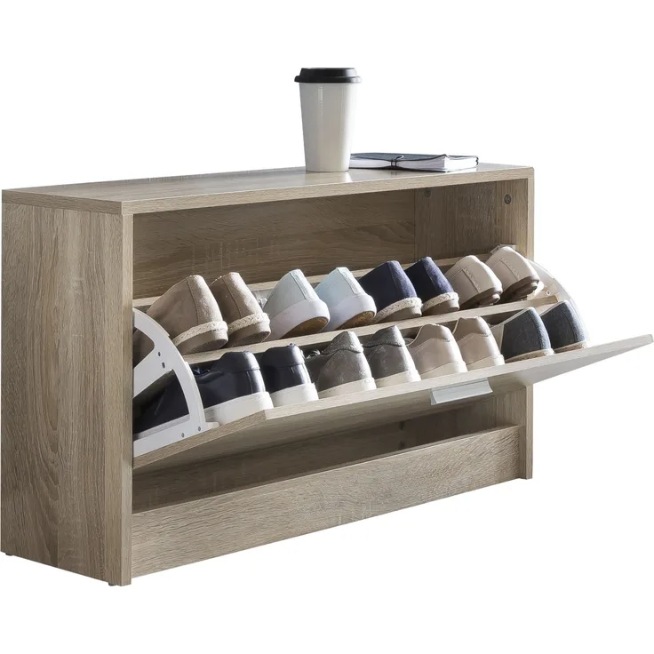 Schuhkipper in Grau - 80x24x47cm (LxBxH)