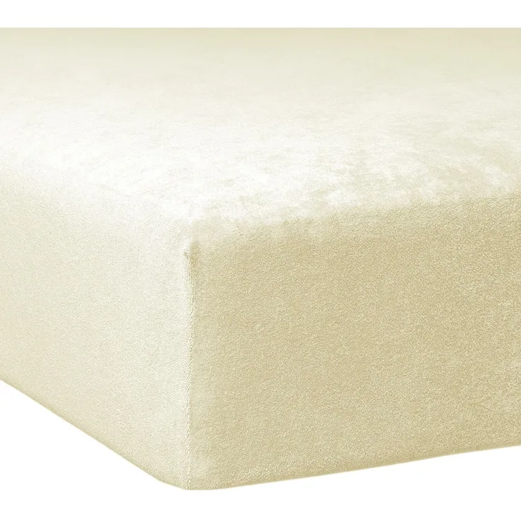 Traumschlaf Flausch Biber Boxspring Matratzen Spannbettlaken, Natur, 140x200 cm