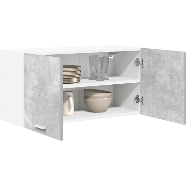 vidaXL Hängeschrank Betongrau 80 x 31 x 40 cm Holzwerkstoff 884181 – Bild 3