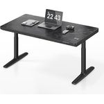 MAIDeSITe Yoga Höhenverstellbarer elektrischer Stehtisch, Doppelmotor mit kabelloser Aufladung, verdeckter Schublade, intelligentem Steuerungssystem und Kollisionsschutz, 73-118 cm höhenverstellbar