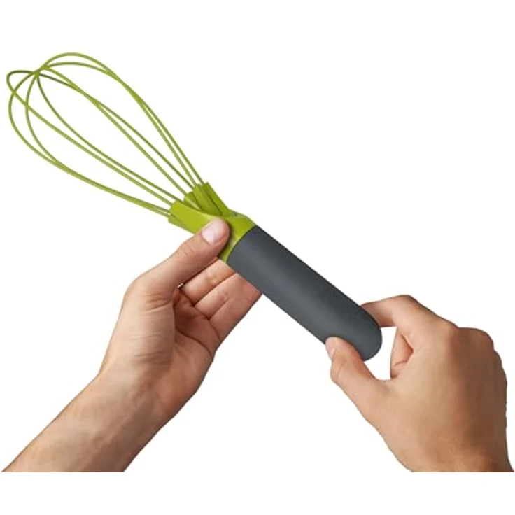 JosephJoseph Twist 2-in-1 Silikonschneebesen Grau/Grün – Bild 7