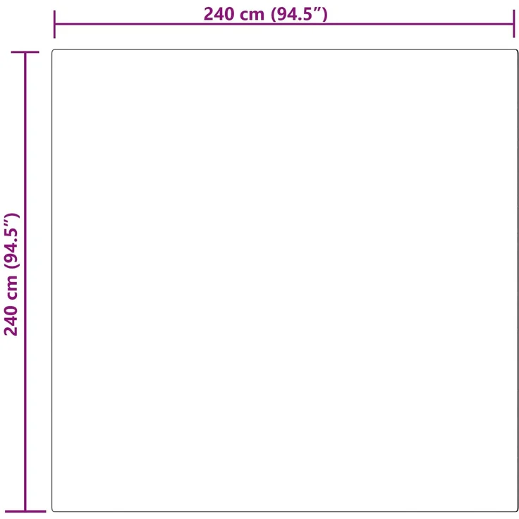 vidaXL Kunstschaffell Teppich Tafalla Weiß 240 x 240 cm Polyester 42021468 – Bild 9