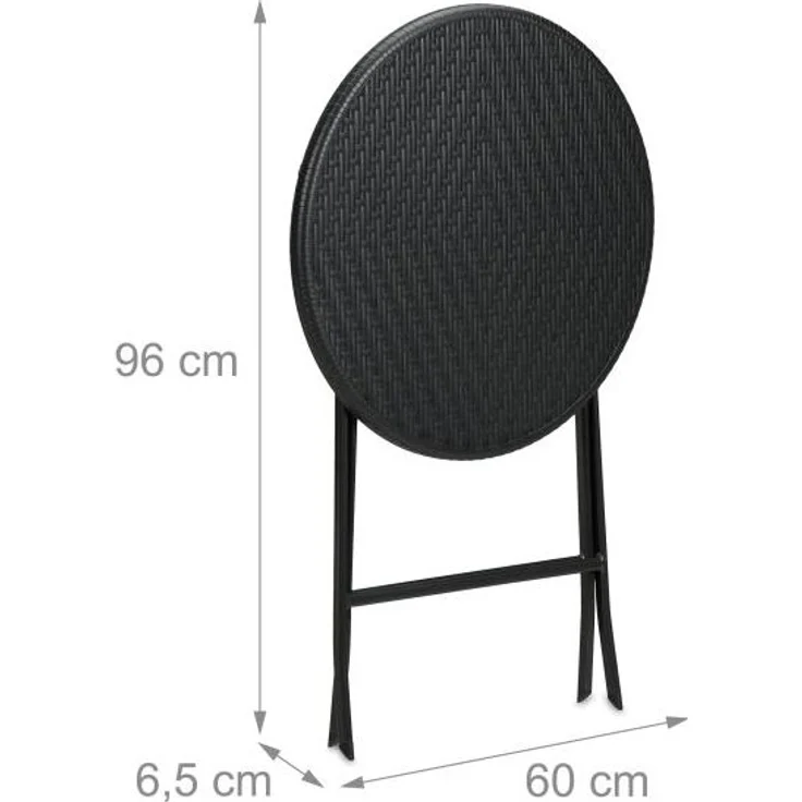 Runder Gartentisch in Rattan-Optik – Bild 5