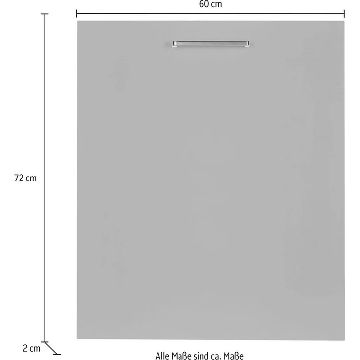 nobilia® Frontblende "Touch", durchgehende Türfront für vollintegrierte Geschirrspüler, in den Breiten Breiten 45 und 60 cm – Bild 3