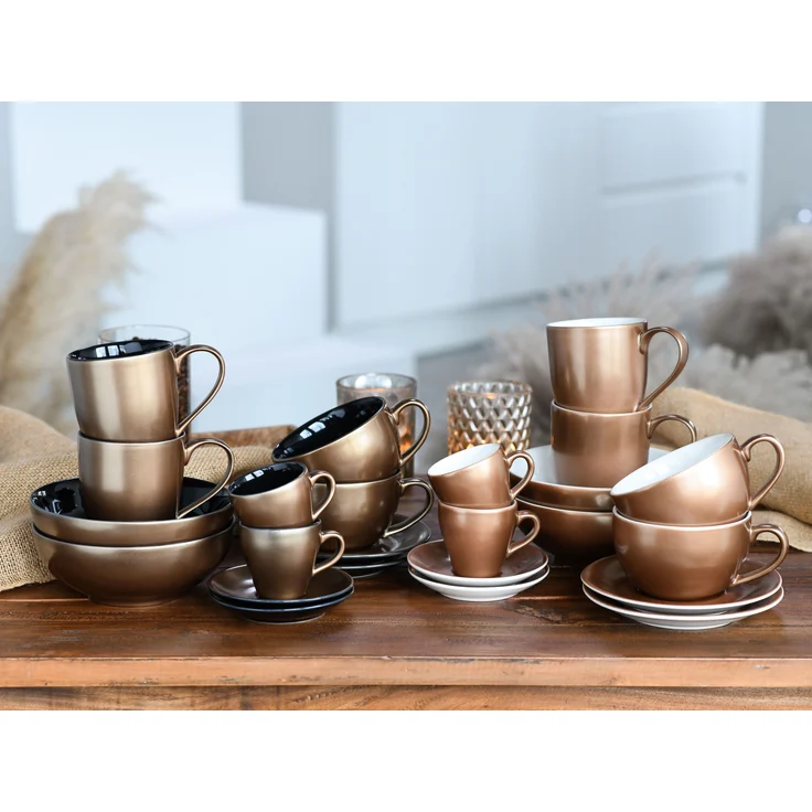 Golden Days Schwarz, Espressoset 4-tlg (mo) – Bild 2