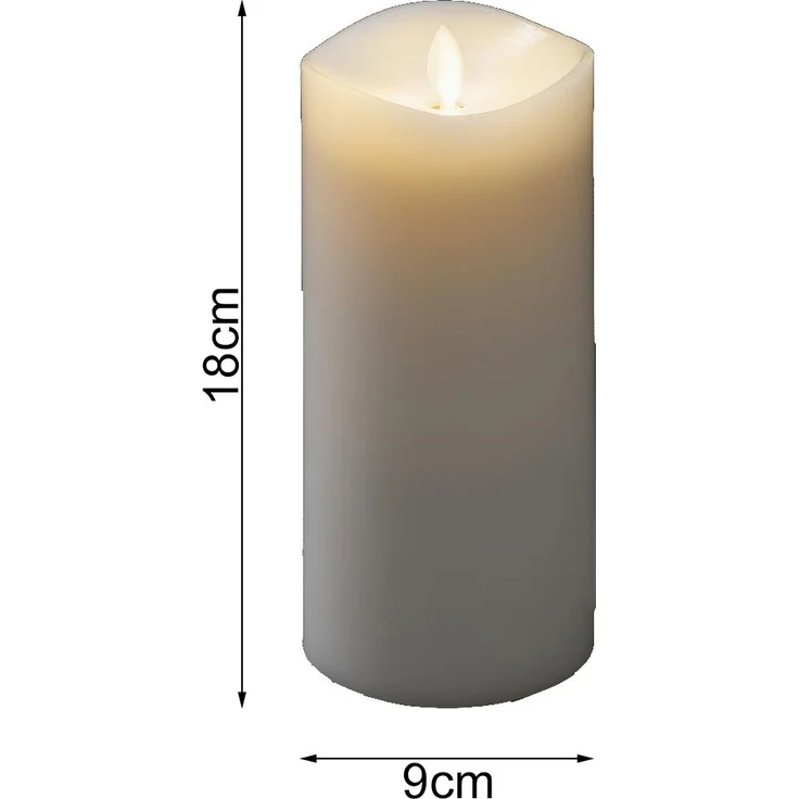 LED Duftkerze mit 6h Timer, flackernd, Höhe 18cm, Batteriebetrieb, 4 Düfte – Bild 5