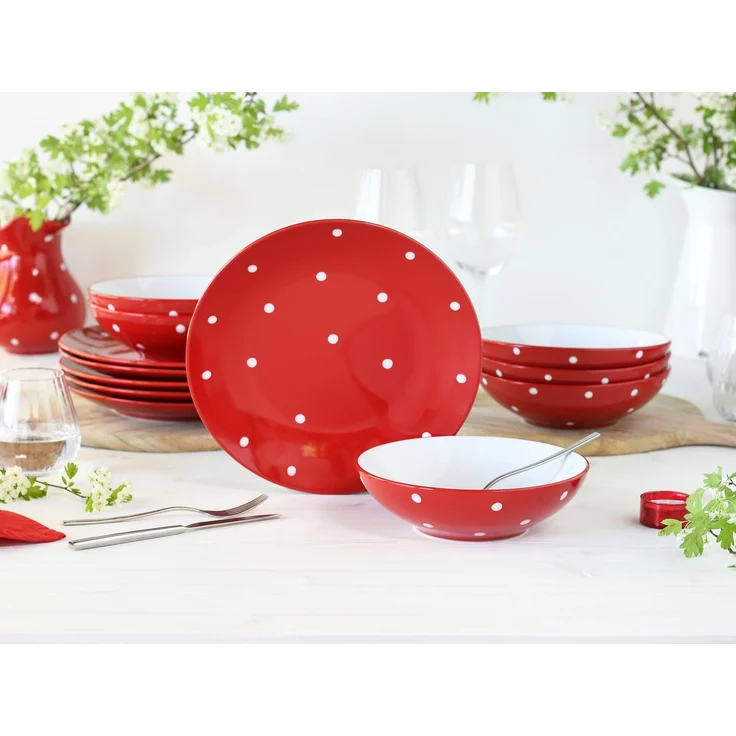 Polka Dots Bunt, Tafelservice 12-tlg (mo) – Bild 2