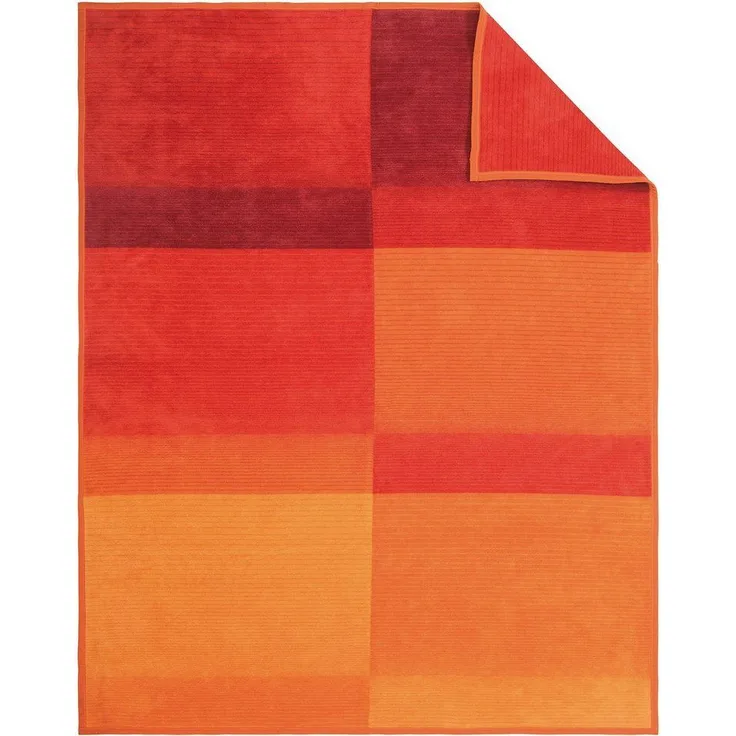 Wohndecke Sorrento Jacquard, IBENA, sanfter Farbverlauf, Kuscheldecke