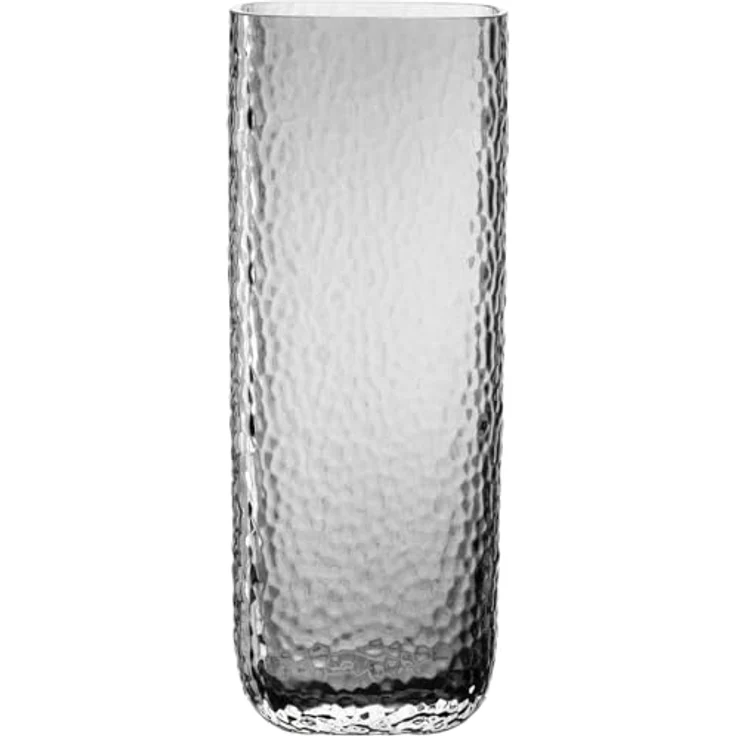 LEONARDO HOME Martello Vase, stilvolles Dekorationsstück mit haptischer Oberfläche, grau, 26,5 cm – Bild 1