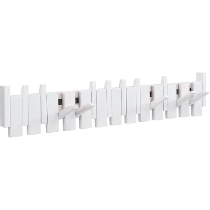 HOME DELUXE Garderobenleiste PORTE Weiß - 80 x 15 cm – Bild 5