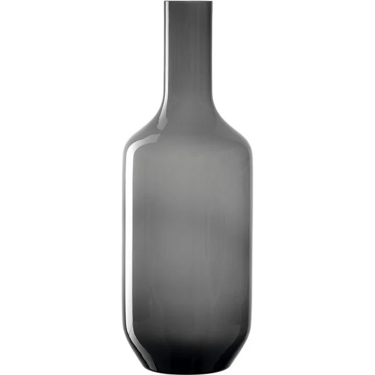 Leonardo Vase Milano, Dekovase, Blumenvase, Kalk-Natron Glas, grau, 64 cm, 041746
