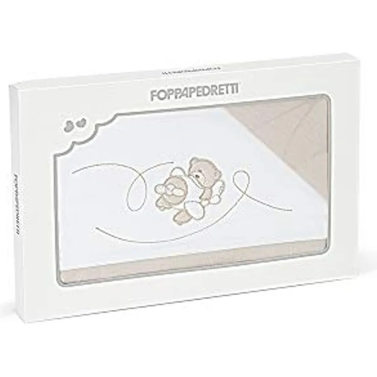 Foppapedretti Babyfly, Bettwäscheset, 120 x 80 x 0,2 cm, 600 g, weiß/beige