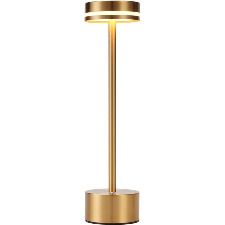ZMH Tischlampe Akku LED Tischleuchte Kabellos - Nachttischlampe Dimmbare mit USB-C Aufladbar Batterie Touch Lampe Gold Tischlampen für Schlafzimmer Esszimmer Büro- 2ER – Bild 9