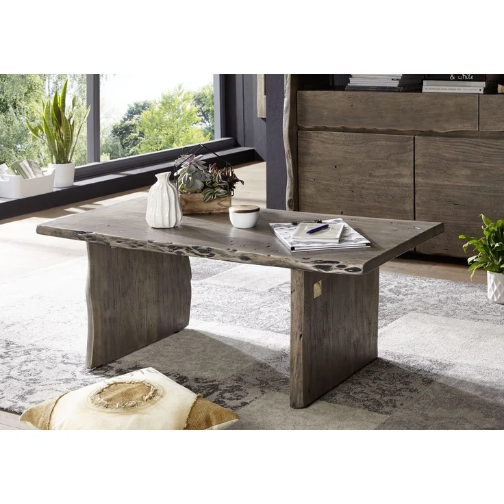 Couchtisch Akazie 120x60x45 Akazie grau lackiert PURE ACACIA #427 – Bild 7