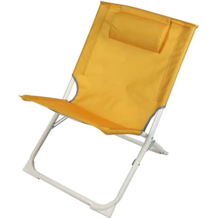 Sunnydays Campingstuhl klappbarer Strandstuhl mit Kissen Klappstuhl, Faltstuhl