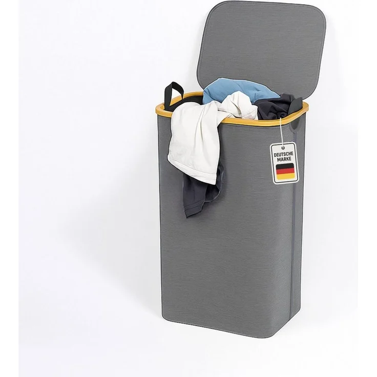 Roxlin Wäschekorb Wäschekorb 100L mit Deckel & herausnehmbarer Tasche, faltbar & tragbar – Bild 5