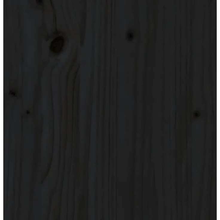 Gartentisch, Balkontisch, Beistelltisch Schwarz 82,5x50,5x45 cm Massivholz Kiefer – Bild 7