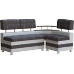 Rodnik Eckbank Latte mit Truhen, mit Stauraum und Ablage, Schenkel wechselbar