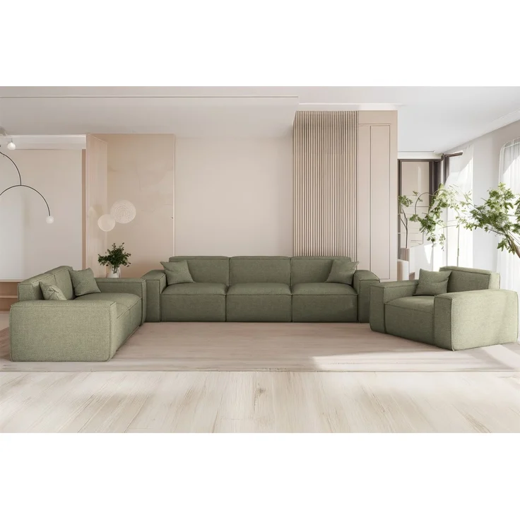 Sessel Designersessel CELES PREMIUM in Stoff Artico Grün – Bild 2