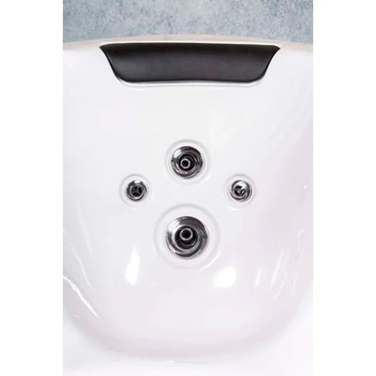 DEKO VERTRIEB BAYERN XXL Luxus SPA LED Whirlpool SET 200x200 für 6 Pers., Ozon, Thermoabdeckung, Plug & Play, Silber 2025 – Bild 6