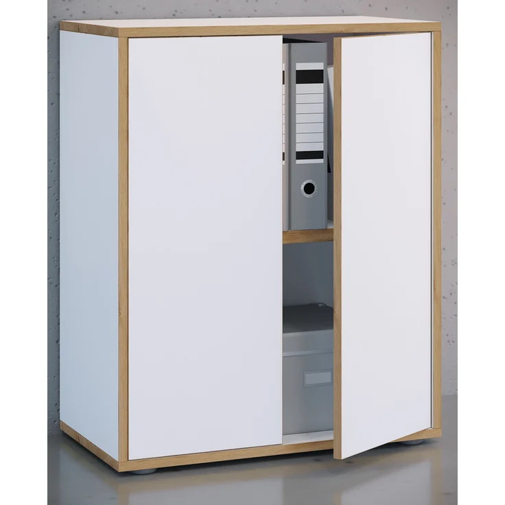 VCM Büroschrank Salia 920720 Weiß H. 74 x B. 60 x T. 33 cm – Bild 3