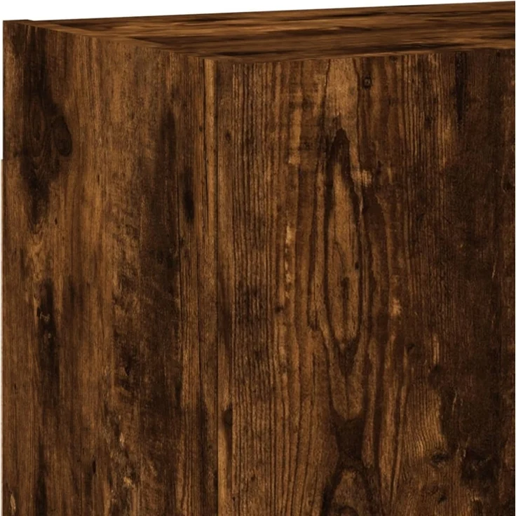vidaXL 4-tlg. Wohnwand Räuchereiche Holzwerkstoff 3216432 – Bild 10