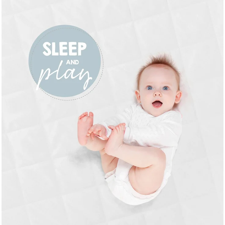 roba Laufgittermatratze - Matratze für 6-eckige Laufgitter - LxB: 112x97 cm - Weiß gesteppt – Bild 13