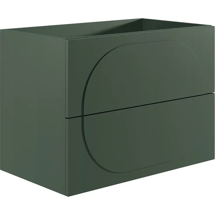 Vente-unique - VUTOMA Waschbeckenmöbel Holz, Platte Grün - B 46 cm x H 60 cm x L 80 cm – Bild 3