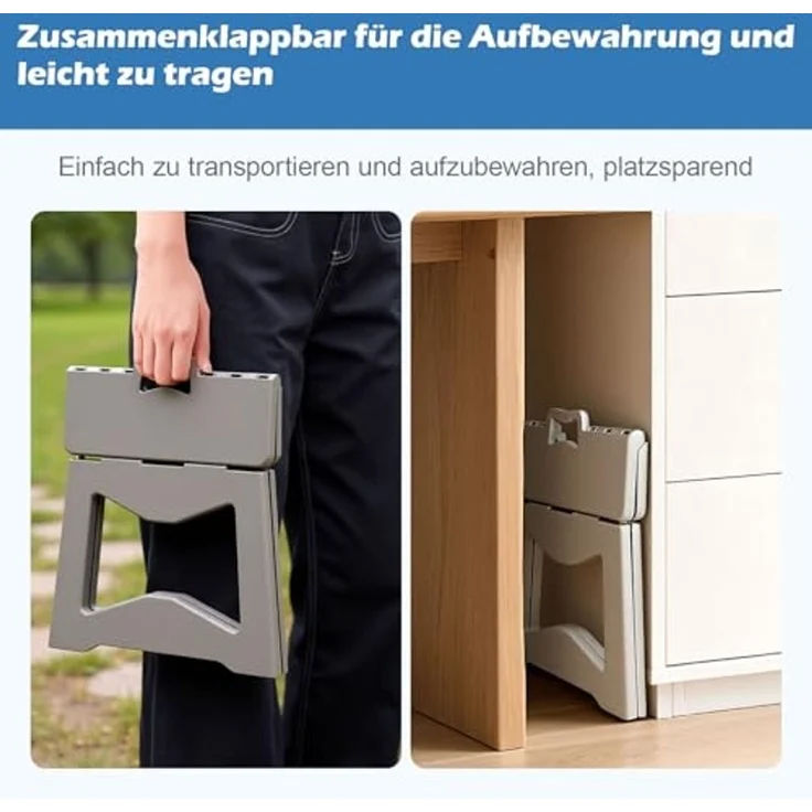 Yorbay Tritthocker Klapphocker, fertig montiert – mit Sicherheitsverriegelung und Rutschschutz – Bild 4