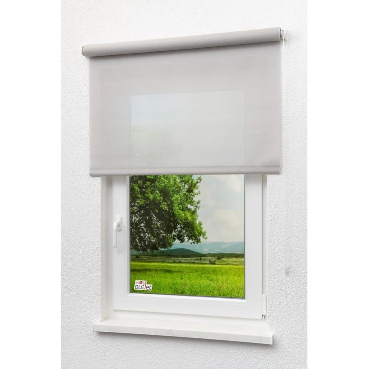 Lysel - Qualitätsrollo Screen silber, (B x H) 83x190 cm in grau/silber – Bild 4