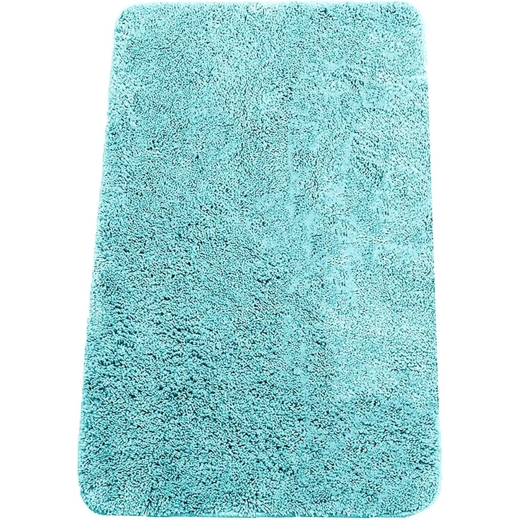 Brandsseller Badematte 70x120 cm Badteppich Badvorleger Badezimmerteppich Duschvorleger Türkis – Bild 1