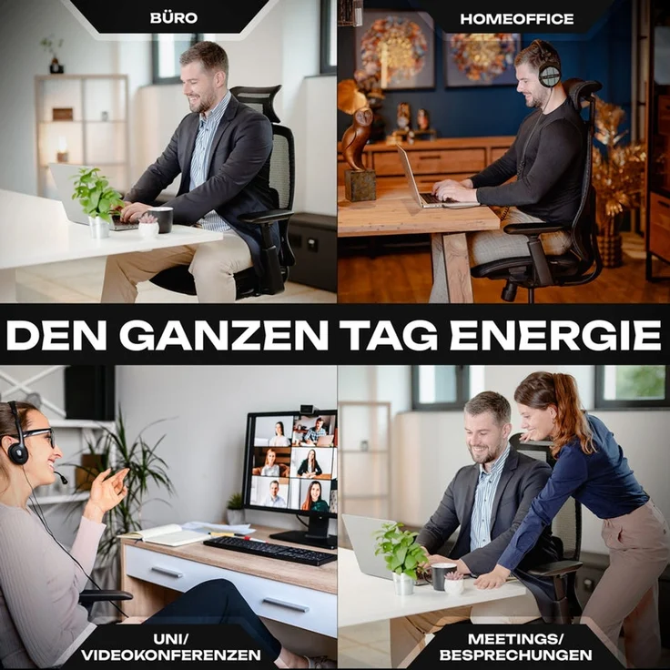 VALKENSTOL M5 POLSTER-SITZ Bürostuhl ergonomisch mit Schaumstoff Sitz - 5 Jahre Garantie - adaptive Lordosenstütze - verstellbare Sitztiefe – Bild 9