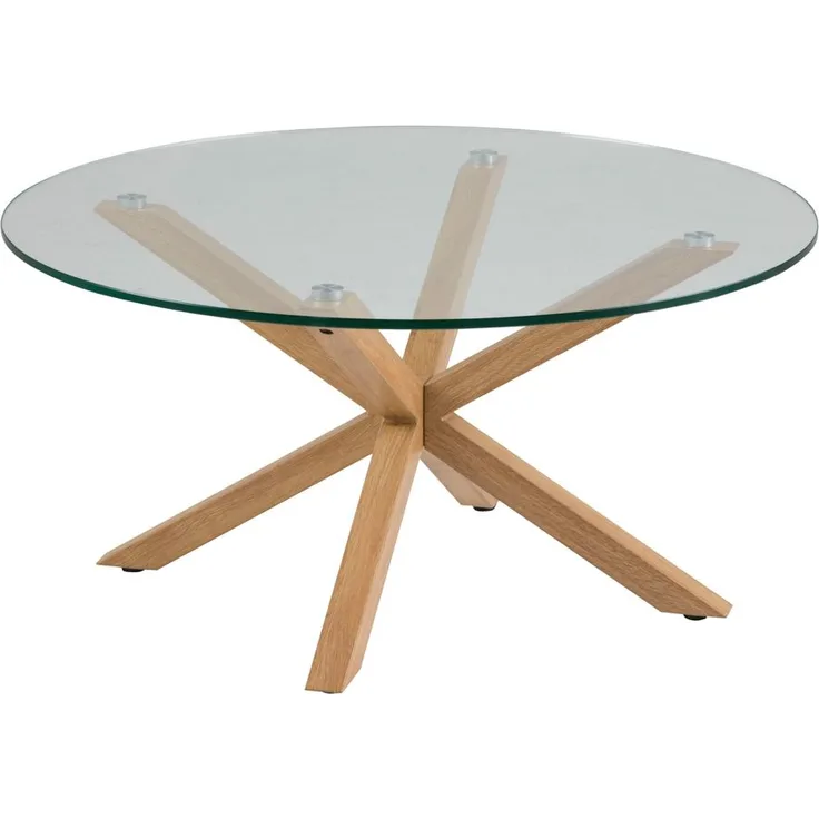 Actona 'Heaven' Couchtisch, Glas/ Holz, 40 x 82 x 80 cm
