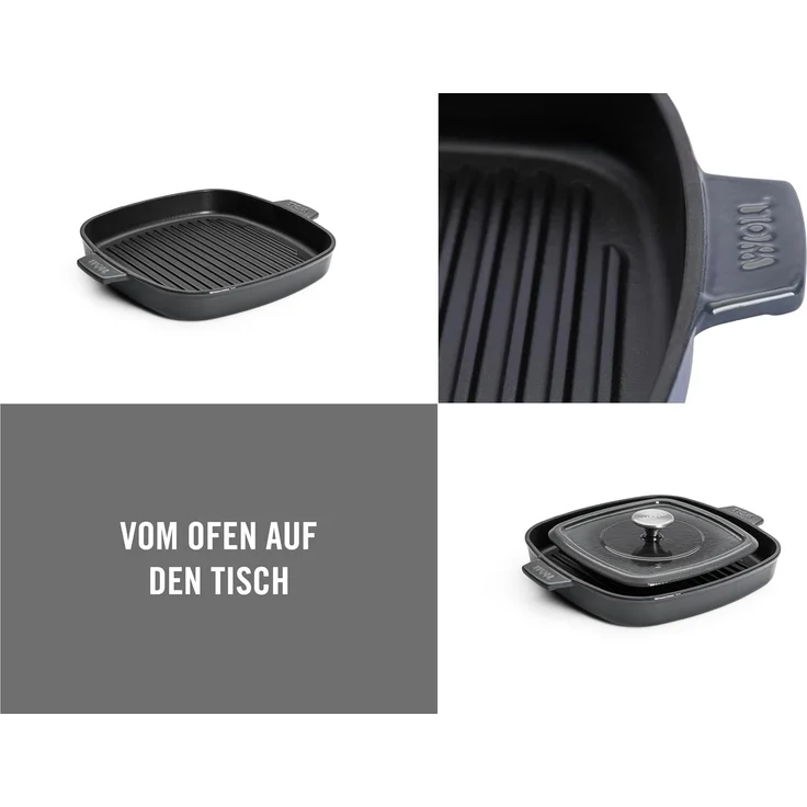 Woll Iron Grillpfanne 28x28 cm Grau – Bild 2
