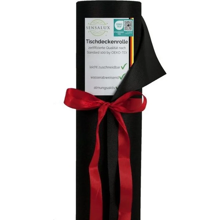Sensalux Tischdecke Tischdeckenrolle 80g/m², bis zu 45% Recyclat, 1,19m x 10m, Schwarz – Bild 4