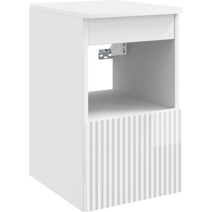 vidaXL Badezimmerschrank-Set 3 stk. Hochglanz Weiß 129 x 44,5 x 80 cm 3405741 – Bild 6