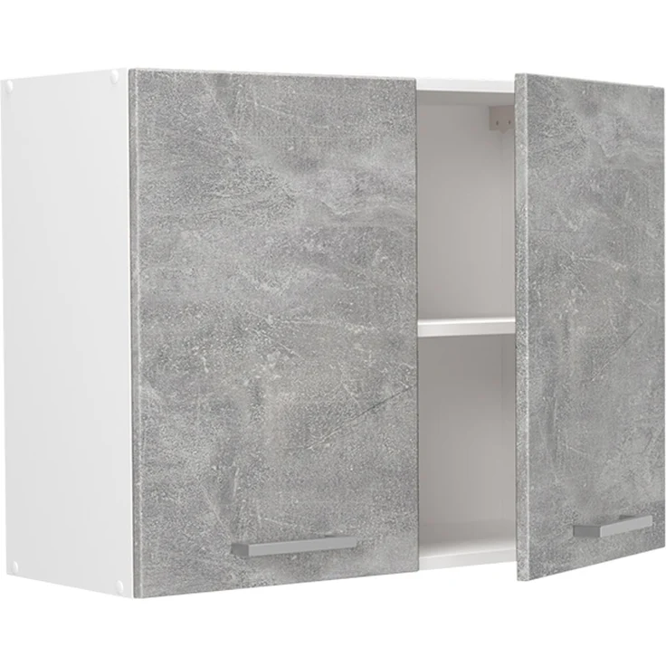 Küchenglasschrank R-Line Beton/Weiß 80 cm Vicco – Bild 3