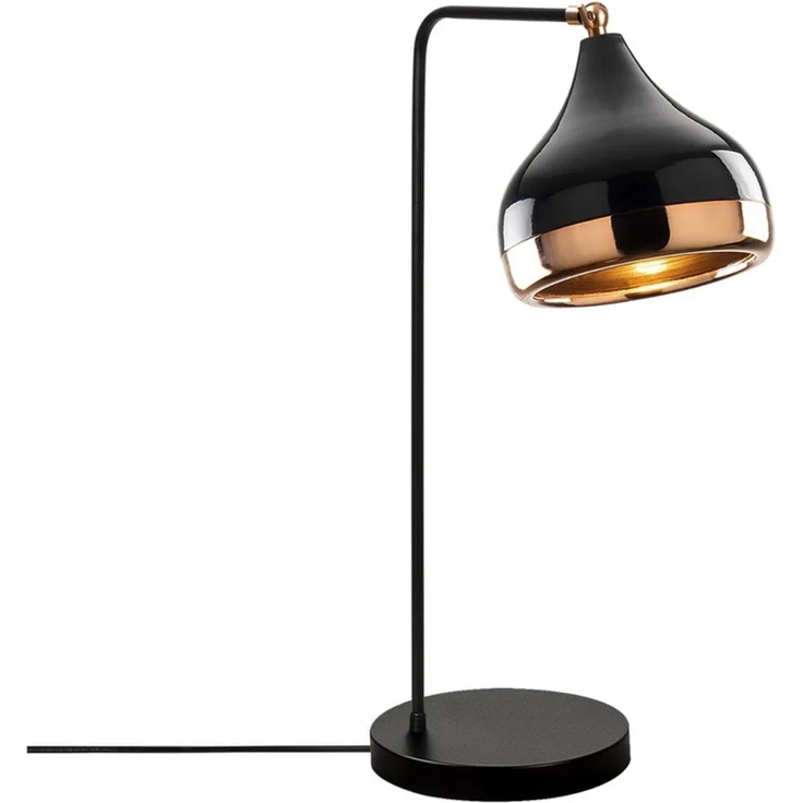 KAWOLA Tischlampe AVENOR Metall schwarz kupfer 52 x 26 x 17 cm – Bild 3