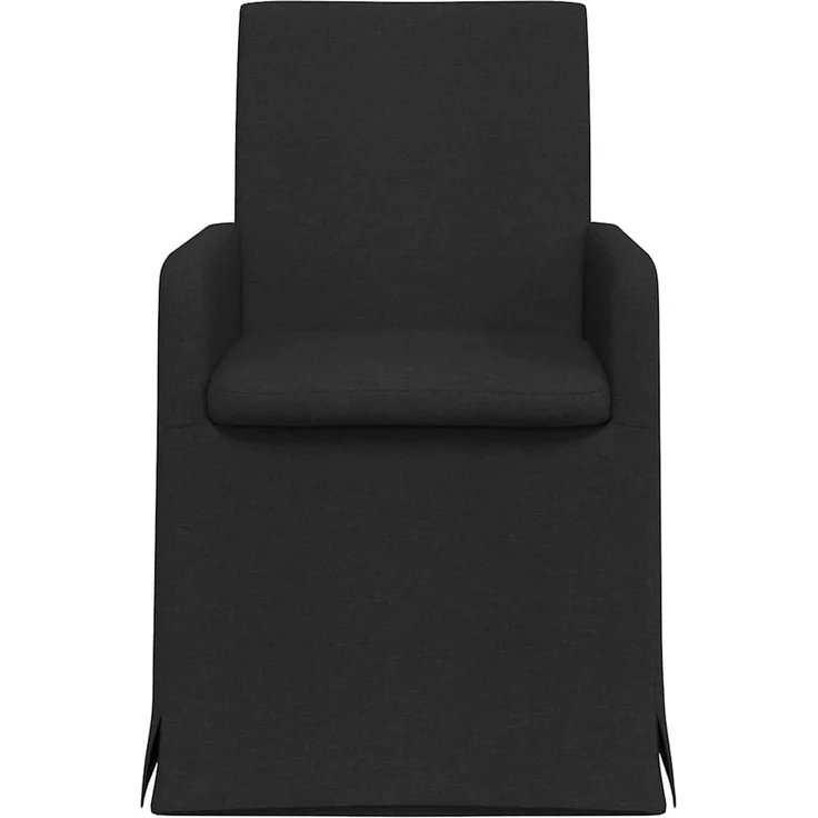 vidaXL Esszimmerstühle 2 pcs Schwarz 57 x 67 x 95 cm Stoff 42017905 – Bild 3